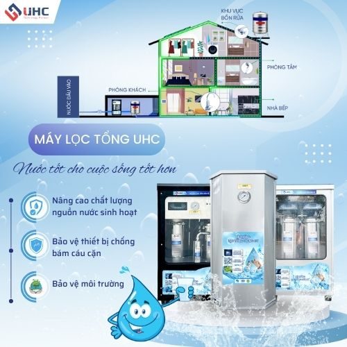 hệ thống lọc nước đầu nguồn chính hãng uhc